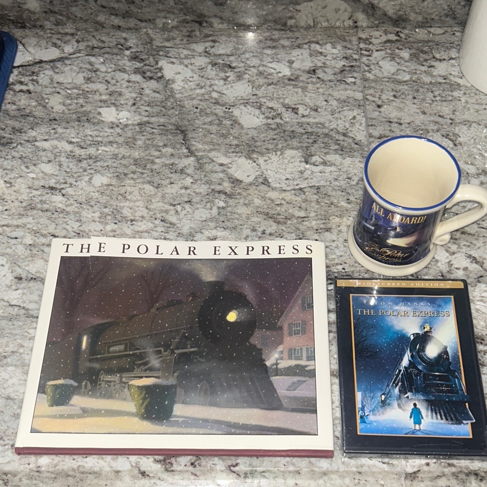 The Polar Express Book, DVD, and 3D Mug Set